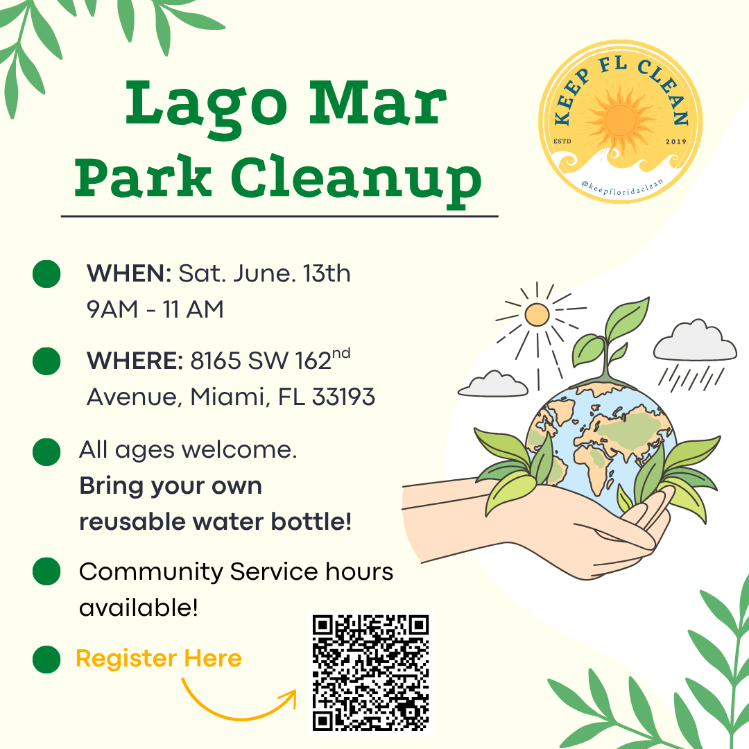 Marcos Cleanig Program Lago Mar Park Clean Up – Join the Keep FL Clean Team!